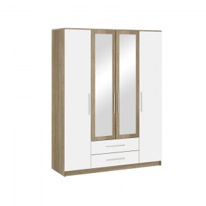 Бланка Шкаф 4-х дверный с зеркалом (НК-мебель)